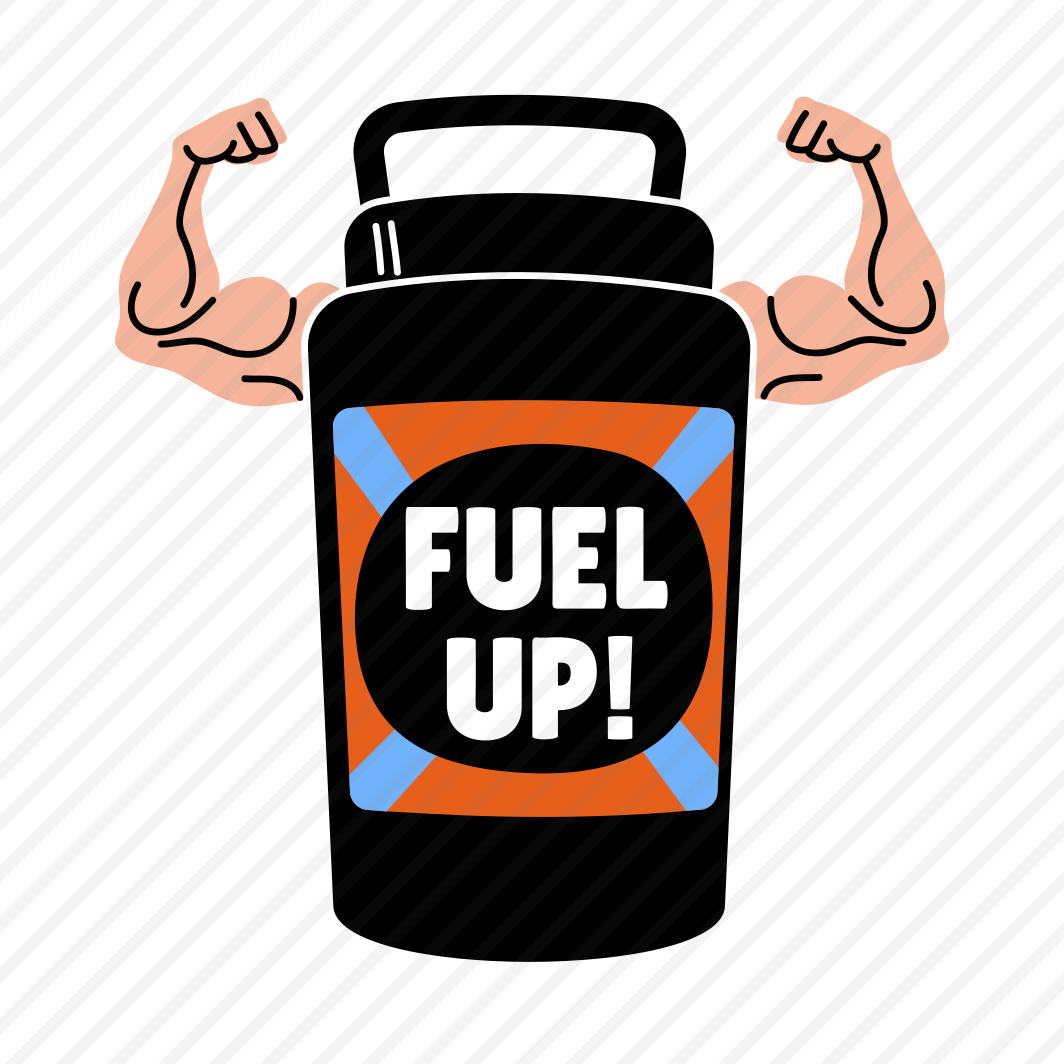 Protein Jar, Muscles, Fitness, Drink, Typography preview