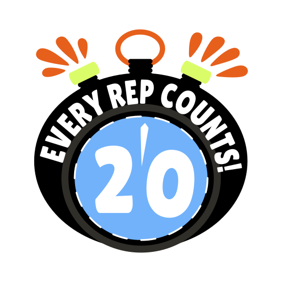 Stopwatch, Timer, Count, Workout, Typography illustration