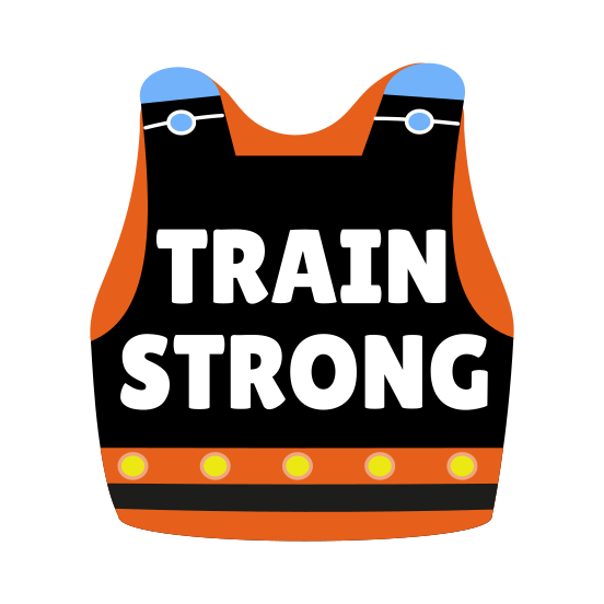 Vest, Weight, Fitness, Workout, Typography illustration