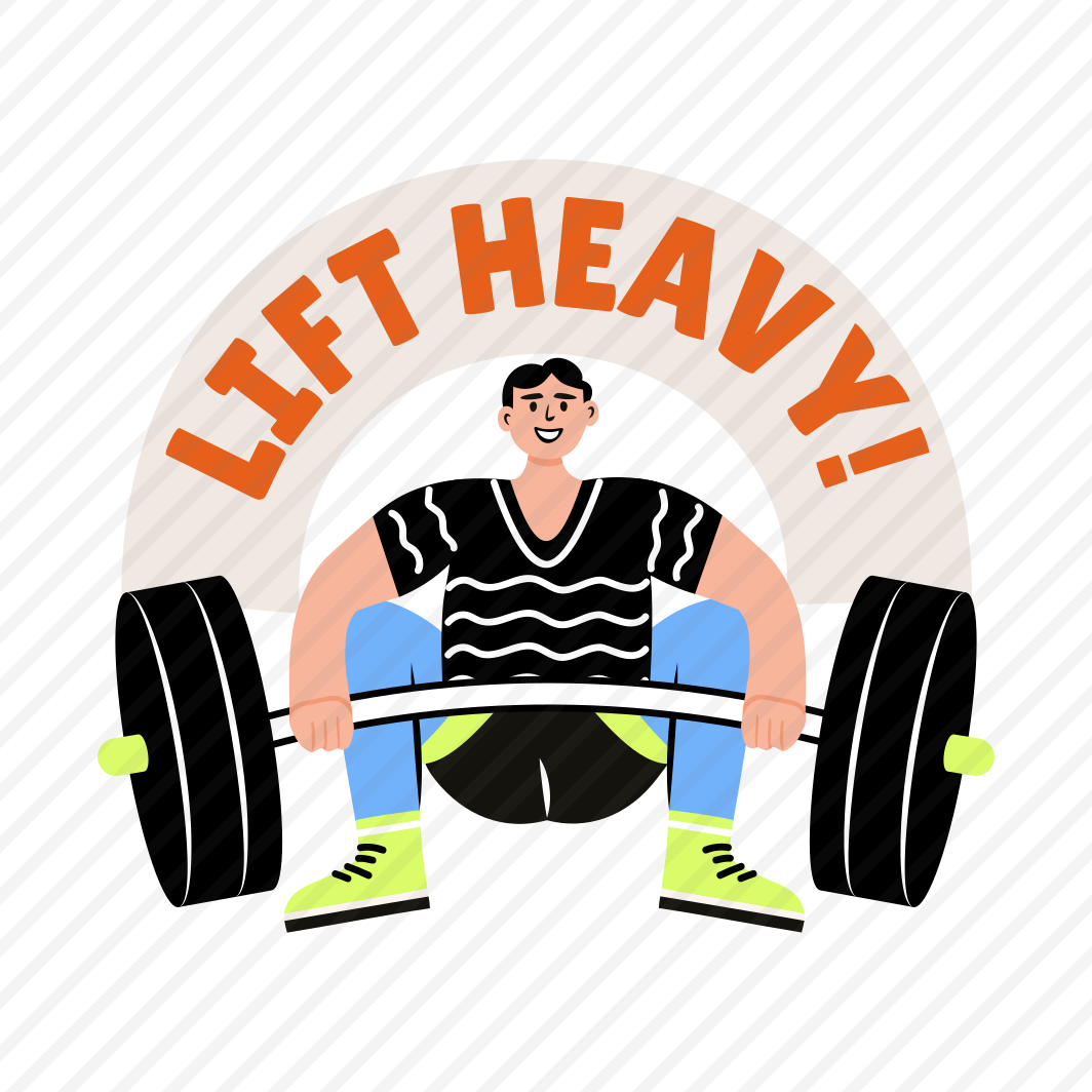 Weightlifting, Fitness, Workout, Exercise, Typography preview