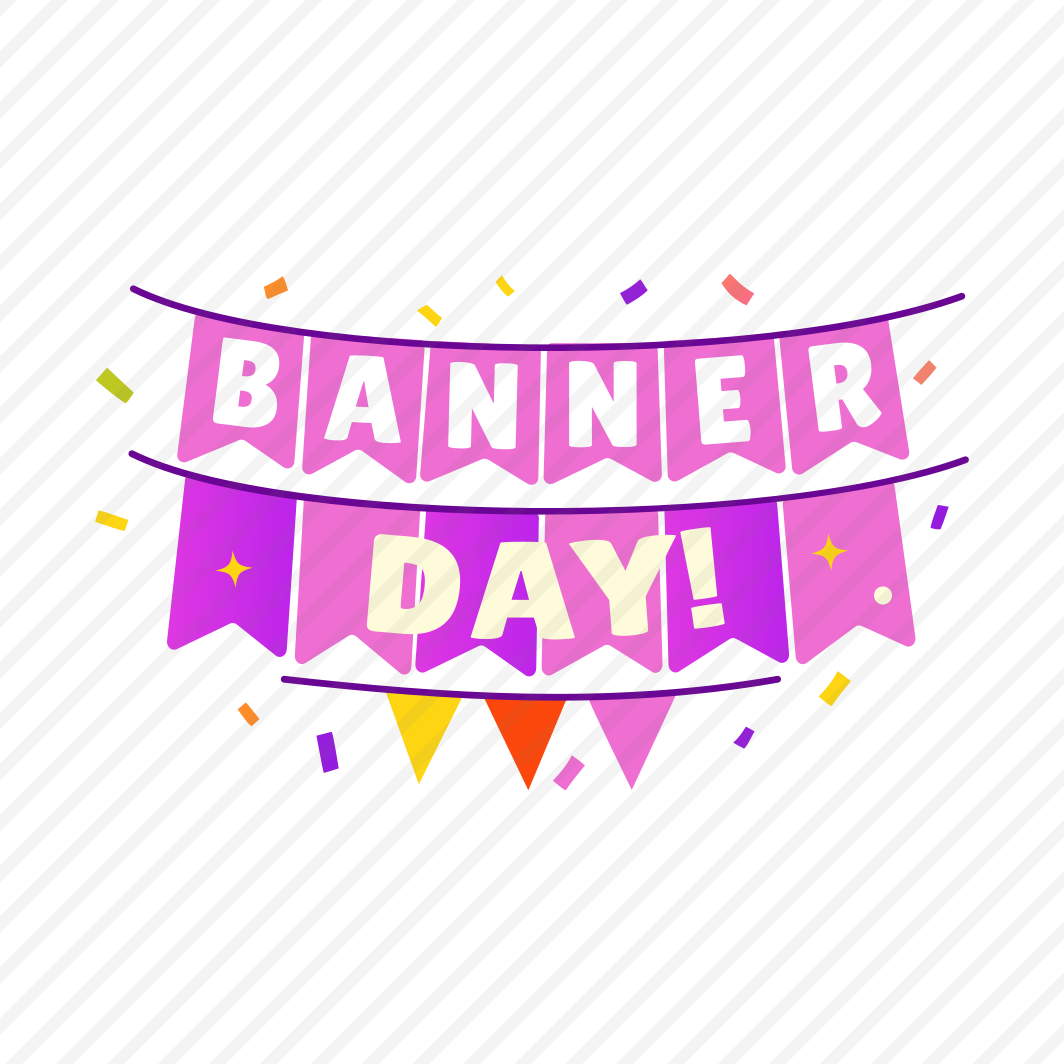 Birthday Banner, Decoration, Festive, Confetti, Party preview