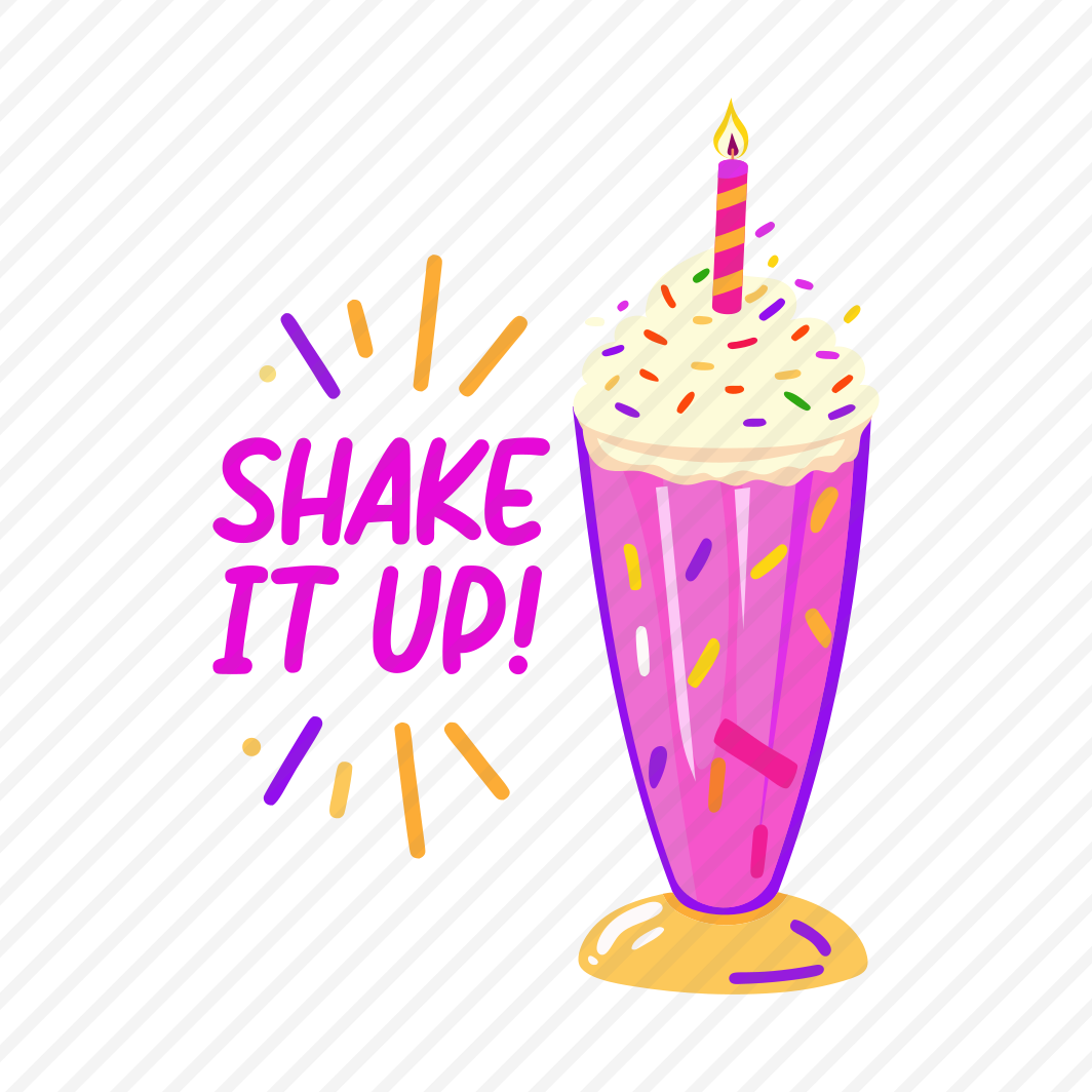 Birthday Shake, Milkshake, Beverage, Glass, Party preview