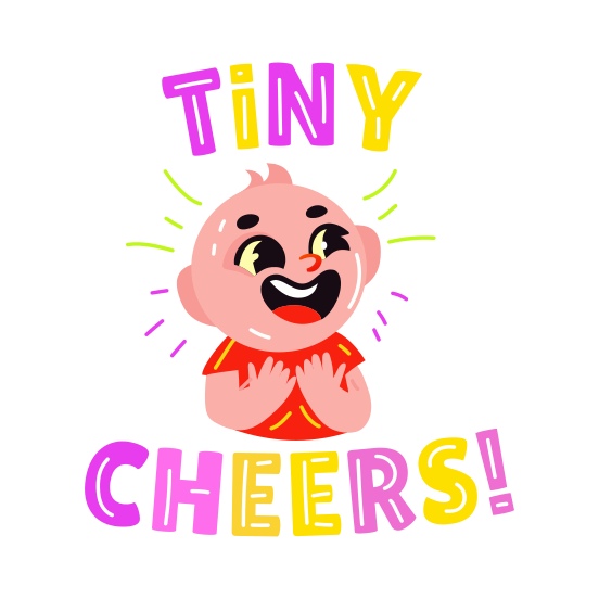Cheerful Baby, Kid, Laughing, Smiling, Happy, illustration