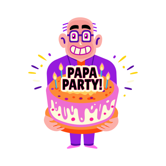 Father Day, Dad, Birthday, Party, Celebration illustration