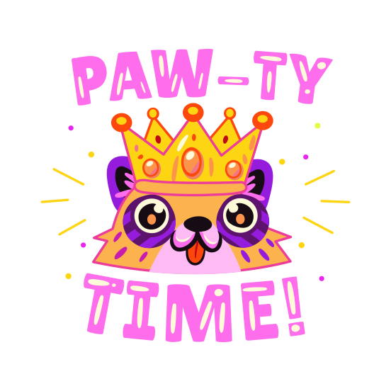 Pet Party, Animal, Dog, Birthday, Celebration illustration