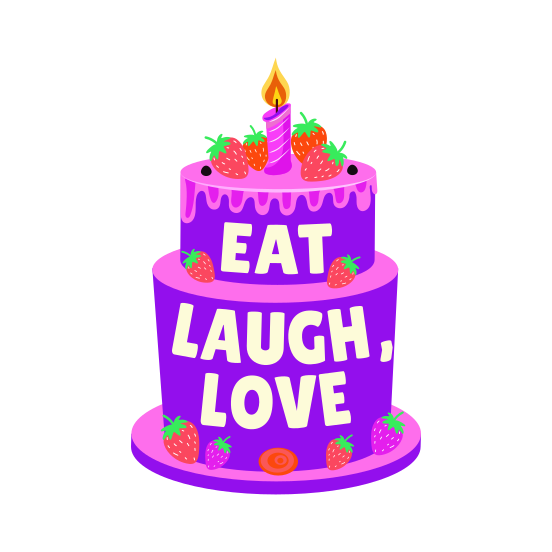 Sweet Celebration, Food, Dessert, Cake, Confectionery illustration