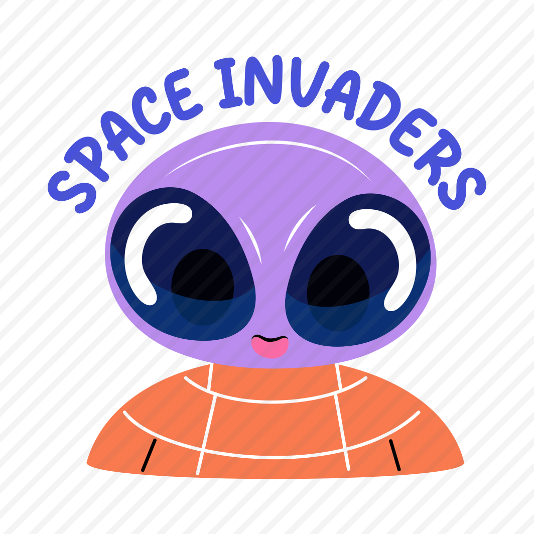 Alien Face, Extraterrestrial, Typography, Invader, Large Eyes, preview