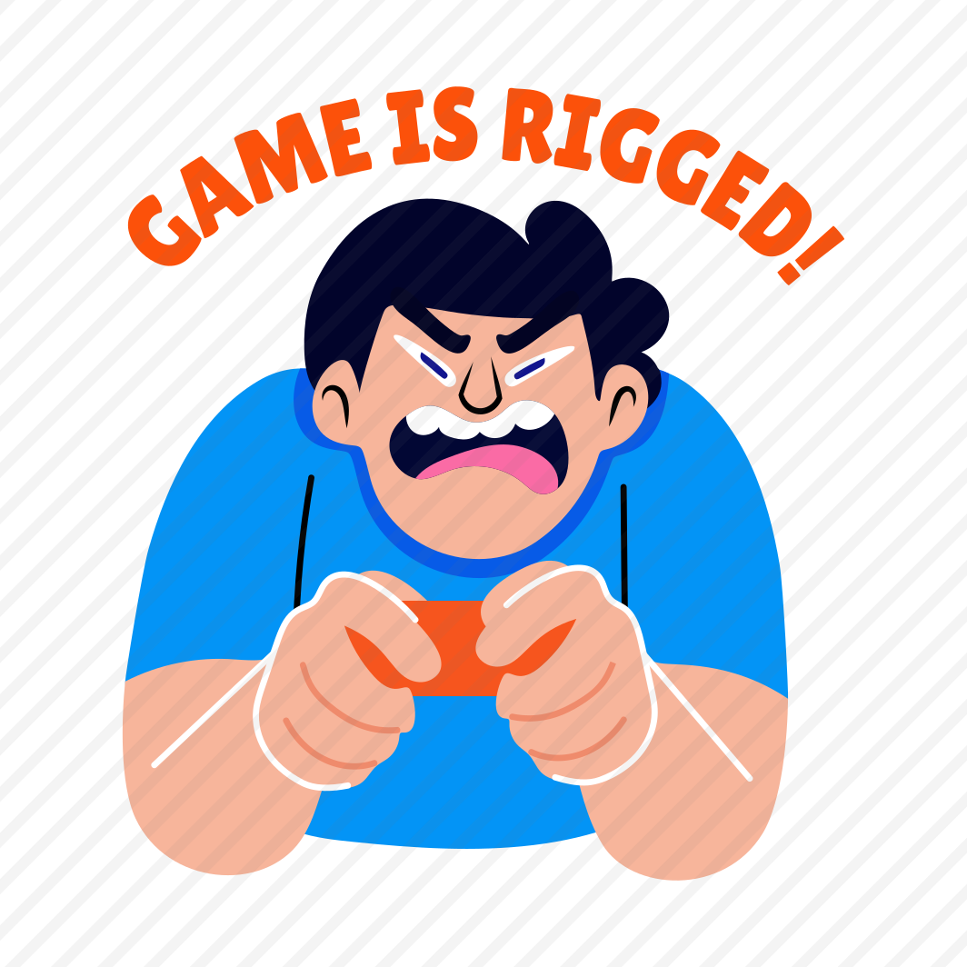 Angry Gamer, Gripping, Gaming, Character, Typography preview