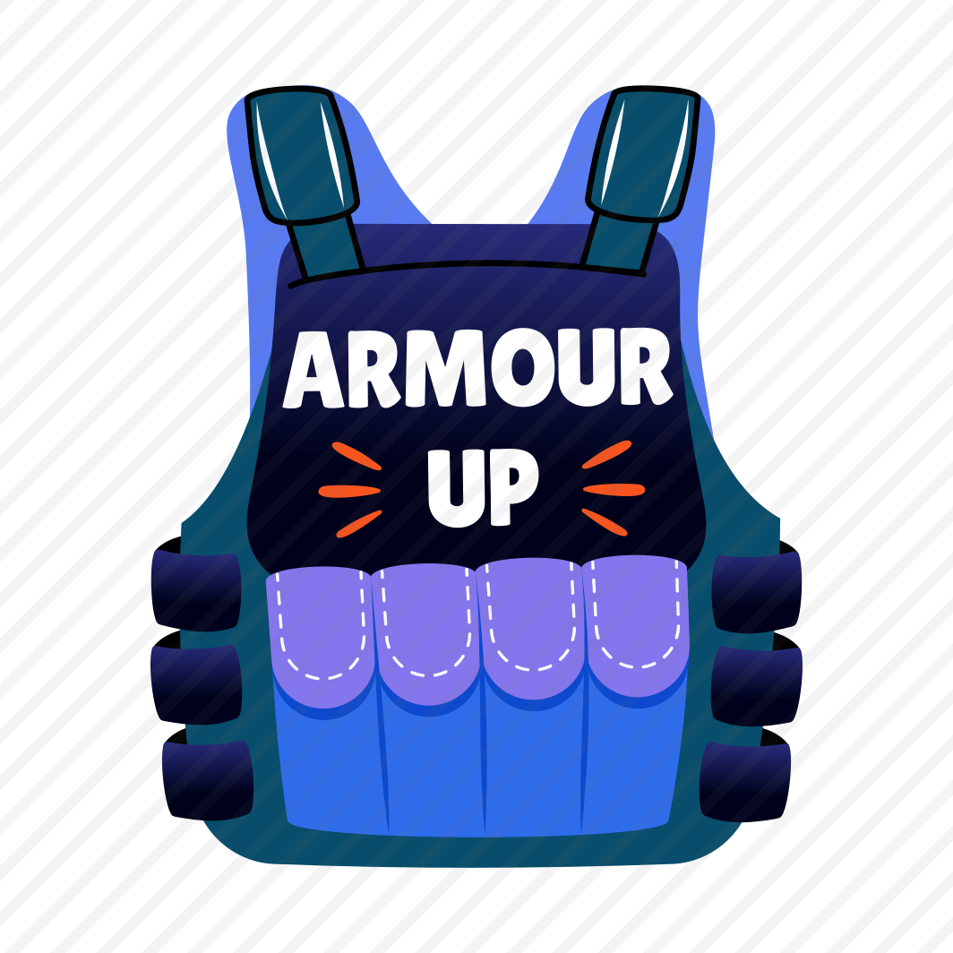 Armour Vest, Safety, Cuirass, Wearable, Typography, preview