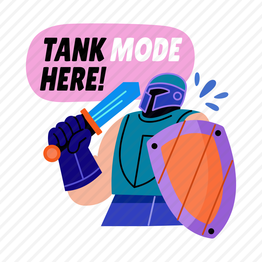 Defender Player, Shielding, Gaming, Character, Typography, preview