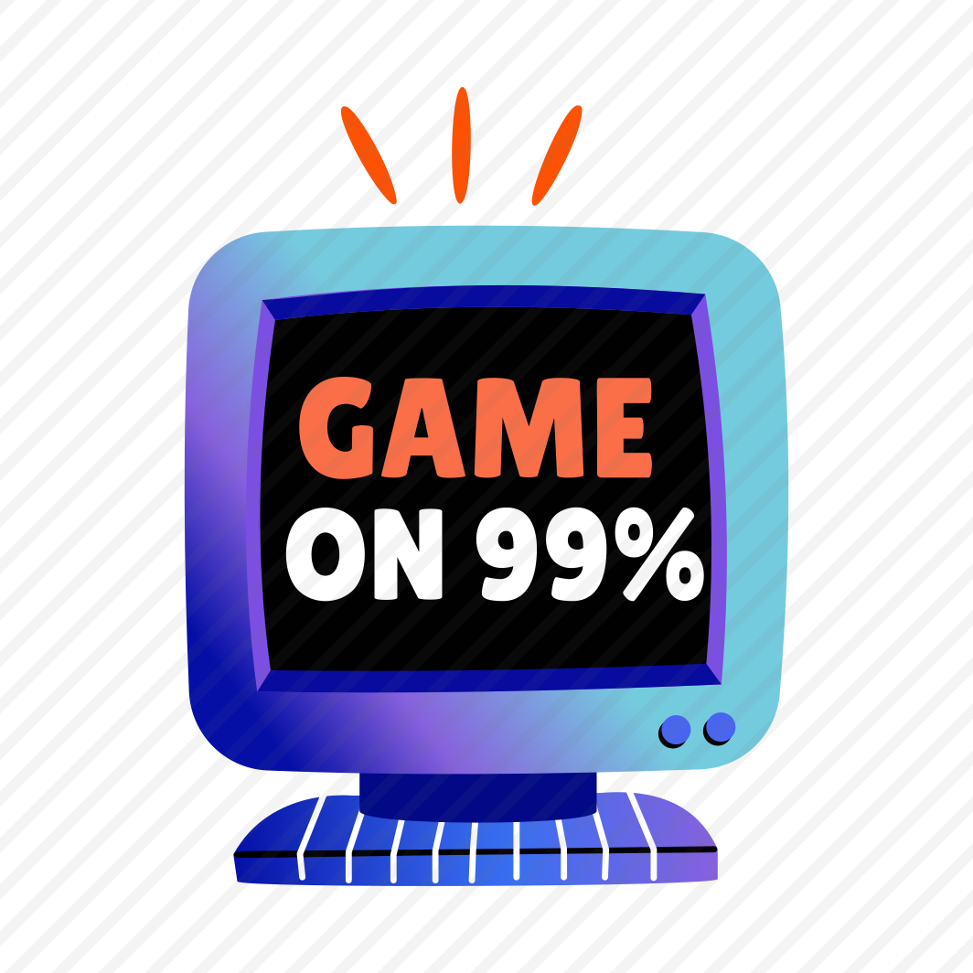 Game Loading, Computer, Device, Monitor, Typography preview