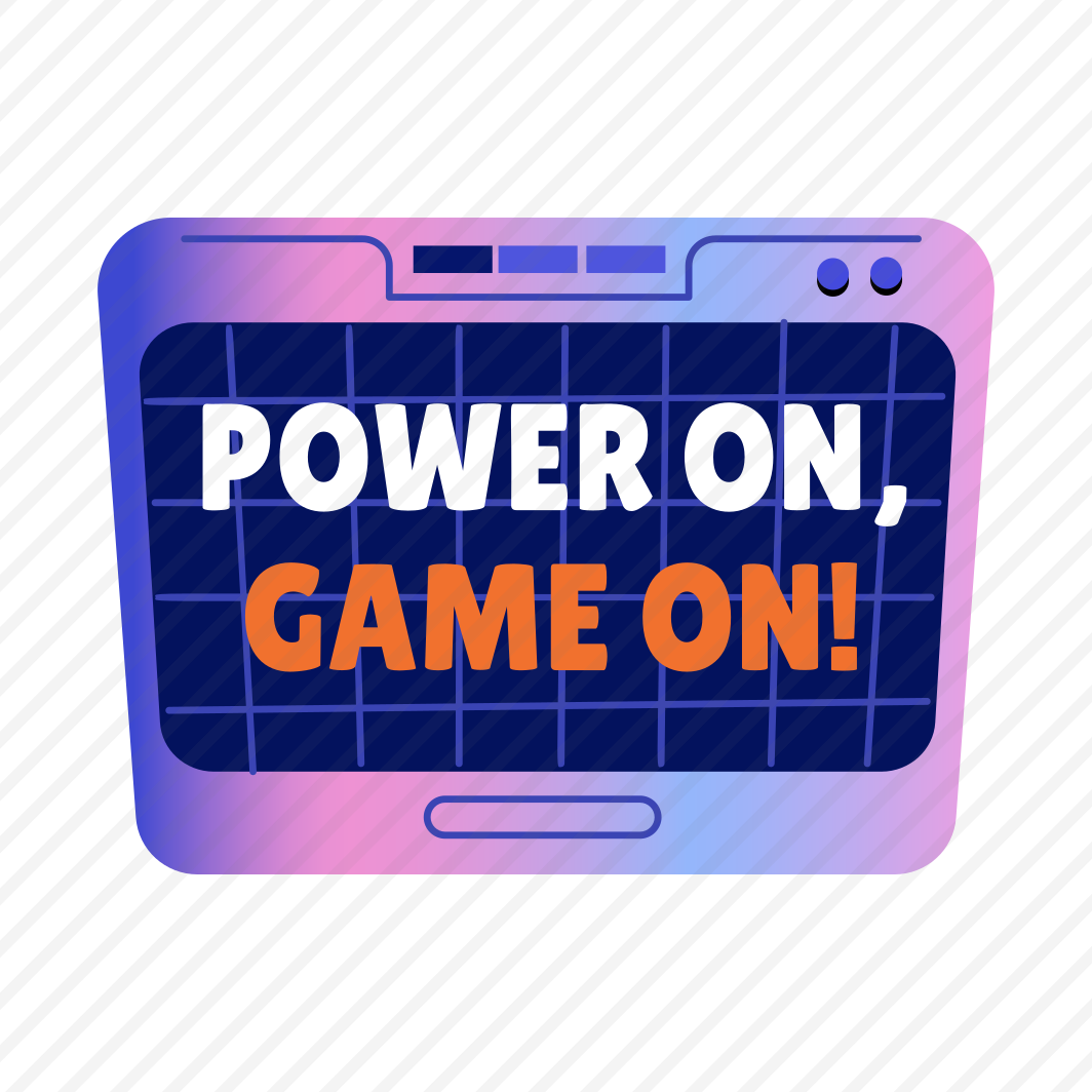 Game Power, Displaying, Screen, Device, Typography preview
