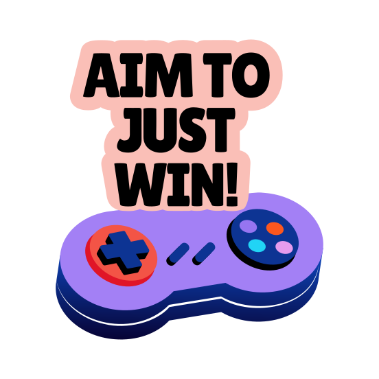 Gamepad, Joypad, Device, Gaming, Typography, illustration