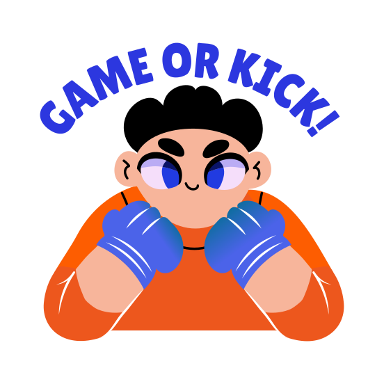Gamer, Gloves, Character, Typography, Gaming illustration