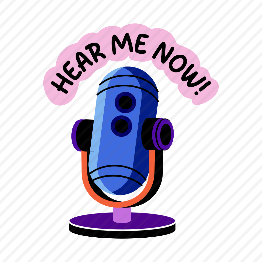 Gaming Podcast, Mic, Microphone, Gaming, Typography, preview