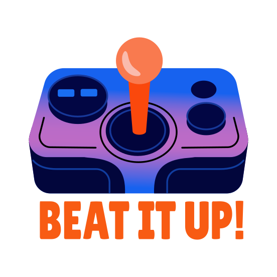 Joypad, Controller, Joystick, Gaming, Typography, illustration