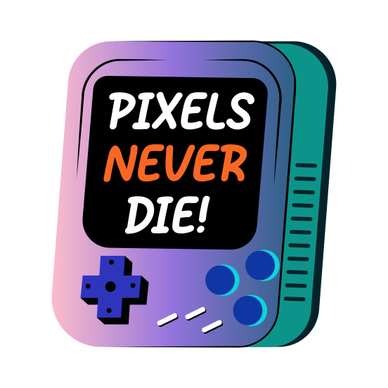 Retro Game, Joypad, Controller, Gaming, Typography illustration
