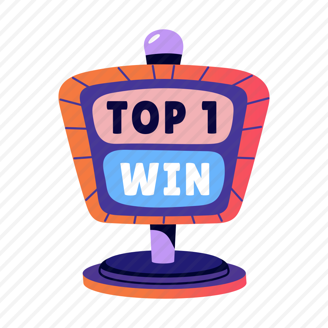 Top Win, Victory, Trophy, Prize, Typography, preview