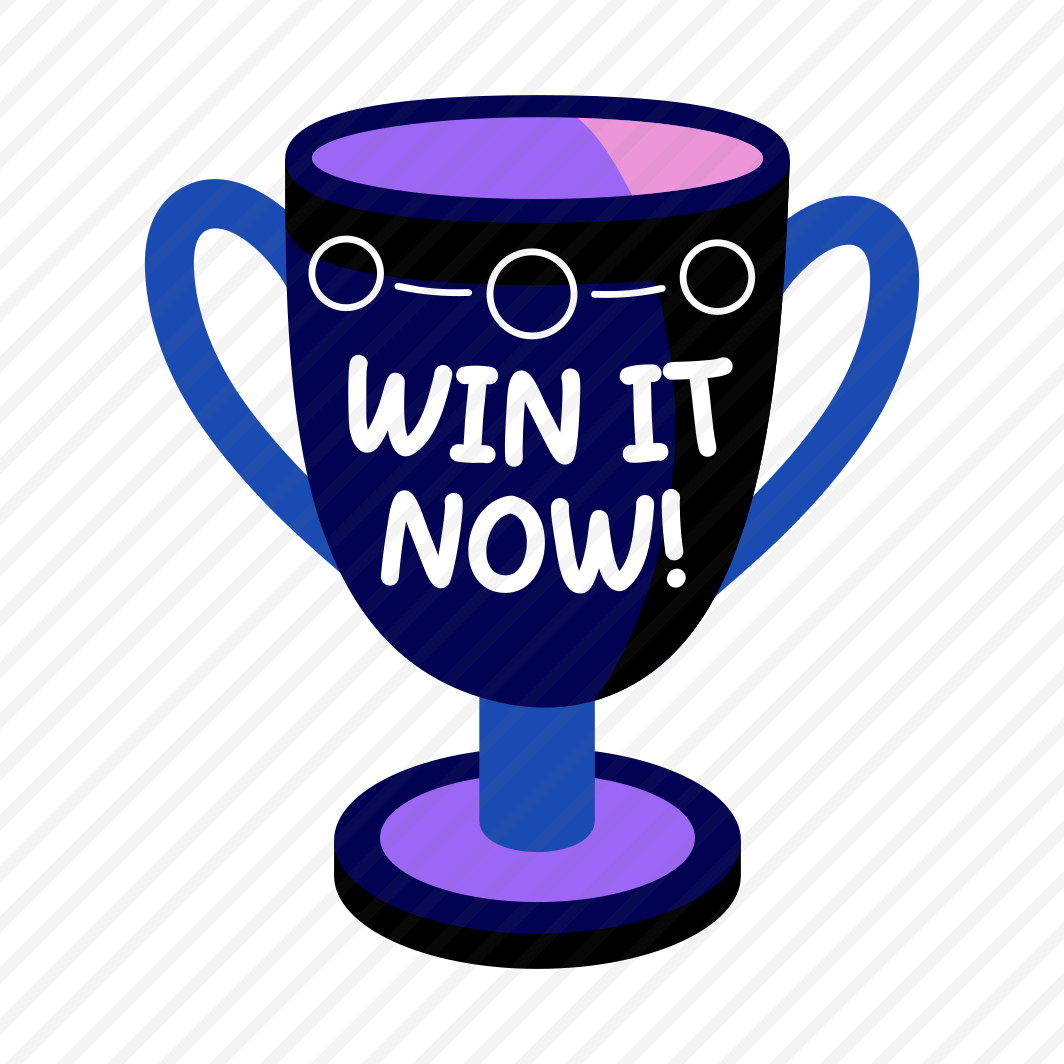 Trophy Cup, Prize, Award, Gaming, Typography, preview