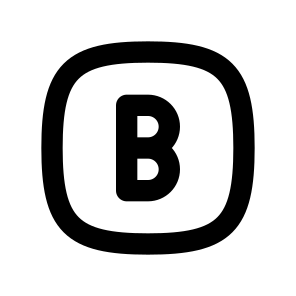 Square Rounded Letter B preview