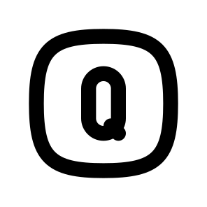 Square Rounded Letter Q preview