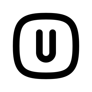 Square Rounded Letter U preview