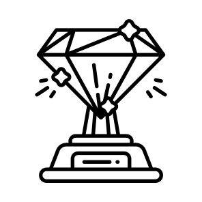    Diamond Trophy + Sparkle icon