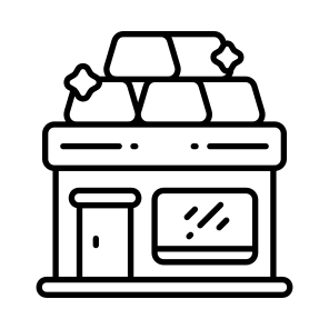    Gold Store Building icon