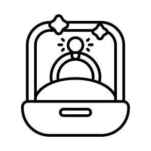    Jewellery + Present Box icon