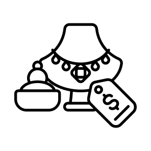    Jewelry Display + Price Tag icon