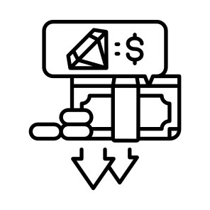    Jewelry Price Down icon