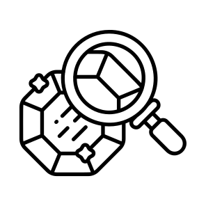    Magnifying Glass + Diamond icon