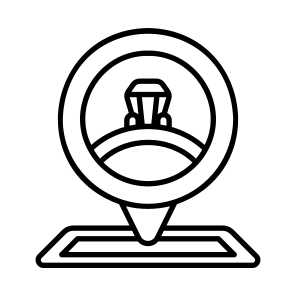    Map + Location Pin + Jewellery icon