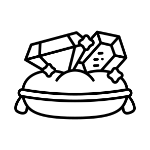    Pillow + Jewelry + Sparkle icon