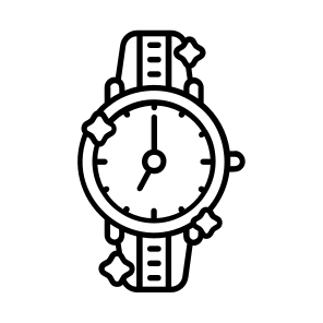    Wrist Watch + Sparkle icon