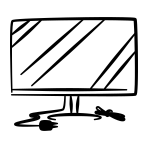 Monitor  Screen  Computer  Tech  Display  Digital  Device  Work  Internet  Desktop icon