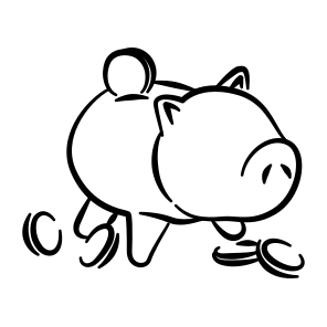 Piggy  Bank  Savings  Money  Finance  Coins  Cash  Budget  Wealth  Economy icon
