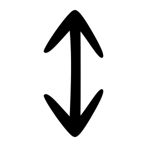 Up  Down  Arrow  Navigation  Pointer  Direction  Guide  Move  Symbol  Indicator icon