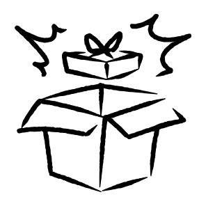 Gift, Present, Box, Surprise, Celebration, Ribbon, Festive, Wrapping, Package, Party icon