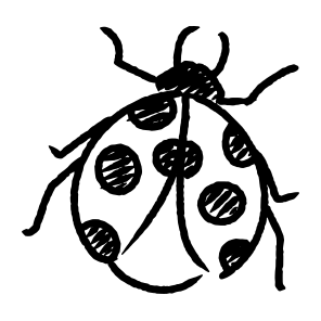 Ladybug, Insect, Nature, Animal, Garden, Bug, Red, Black, Wings, Cute icon