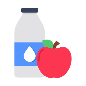 Milk With Apple, Edible, Healthy Meal, Healthy Diet, Eatable icon