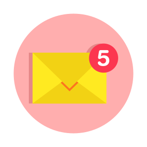 Mail, Email, Correspondence, Letter, Unread Message icon