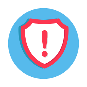 Security Error, Security Alert, Security Warning, Caution, Exclamation icon