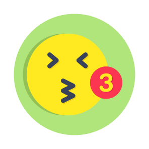 Kiss Emoji, Emoticon, Emotag, Expression, Smiley icon