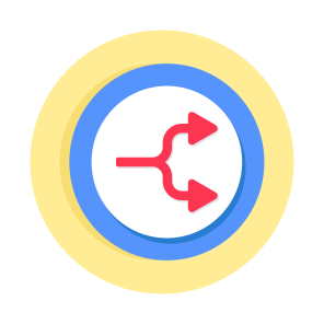 Split Arrows, Arrowheads, Pointing Arrows, Directional Arrows, Up Down Arrows icon