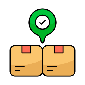Parcel Location, Parcel Tracking, Package Location, Package Direction, Geolocation,simple Icon icon