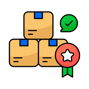 Premium Parcel, Premium Package, Parcel Quality, Package Quality, Carton icon