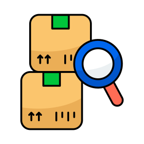 Search Parcel, Find Parcel, Find Package, Parcel Analysis, Package Analysis icon