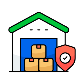 Secure Warehouse, Storehouse, Storeroom, Depot, Depository, icon