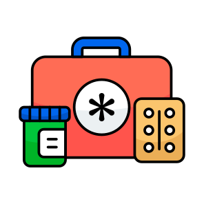 First Aid Kit, First Aid Bag, Doctor Briefcase, Doctor Bag, Medical Kit icon